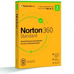 Antivirus norton 360 standard 10gb español 1 usuario 1 dispositivo 1 año in box - Imagen 1