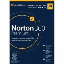 Antivirus norton 360 premium 75gb español 1 usuario 10 dispositivos 1 año in box - Imagen 1