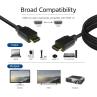 Cable hdmi 4k uhd act connectivity 1.5m - macho - macho - high speed premium certificado v2.0 negro