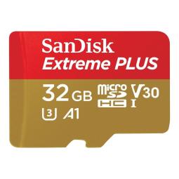 Tarjeta memoria micro secure digital 32gb sandisk extreme plus clase 10 uhs - i u3 + adaptador
