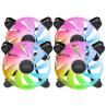 Ventilador caja mars gaming mf4a argb 4x 120mm negro