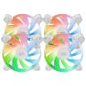 Ventilador caja mars gaming mf4a argb 4x 120mm blanco