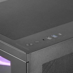 Caja ordenador mars gaming mc3tcorelcd atx cristal templado negra