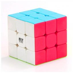 Cubo de rubik qiyi 3x3 stickerless o bordes negros promo aleatorio - Imagen 1