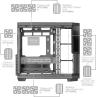Caja ordenador mars gaming mc3tcorelcd atx cristal templado negra