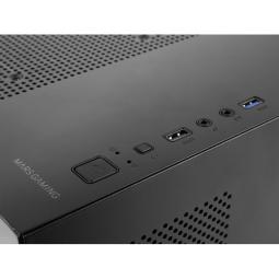 Caja ordenador mars gaming mc3tlite matx rgb cristal templado negro