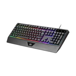 Kit teclado + raton mars gaming mcp124profr rgb negro + auriculares y alfombrilla frances