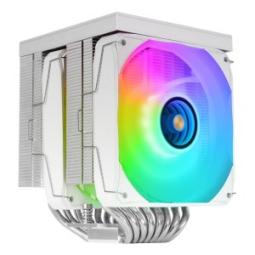 Ventilador cpu mars gaming mcpulcdprow argb 2x 120mm blanco