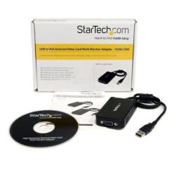 Adaptador usb a vga startech macho - hembra - negro
