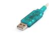 Cable db9 a usb tipo a startech 0.9m - macho - macho - gris