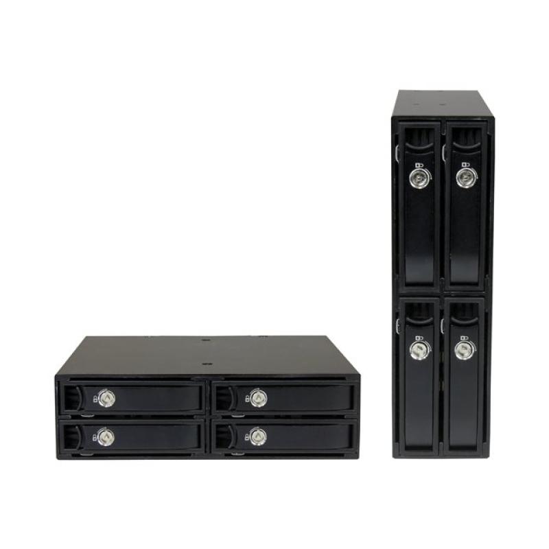 Rack movil startech 5.25 pulgadas 4x 2.5 pulgadas