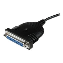 Cable db25 a usb tipo a startech 1.86m - hembra - macho - negro