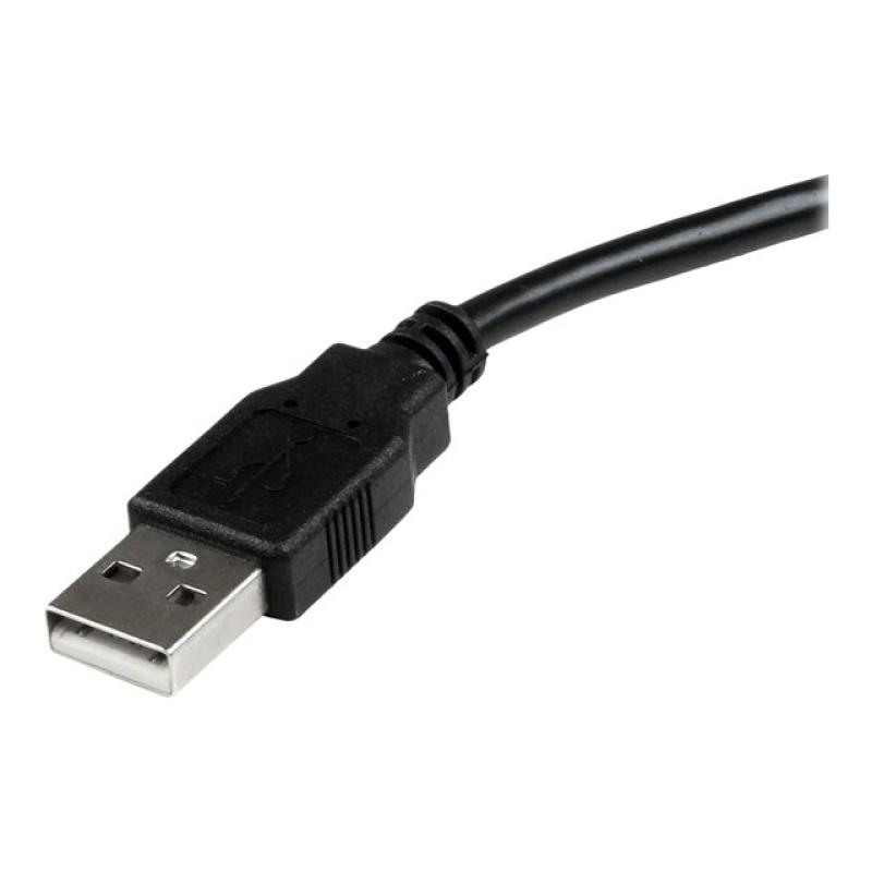 Cable db25 a usb tipo a startech 1.86m - hembra - macho - negro