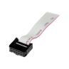 Bracket db9 a idc10 startech 0.41m - macho - hembra - gris