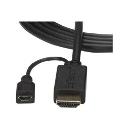 Cable hdmi - micro usb tipo b a vga startech 2m - macho - hembra - macho - negro