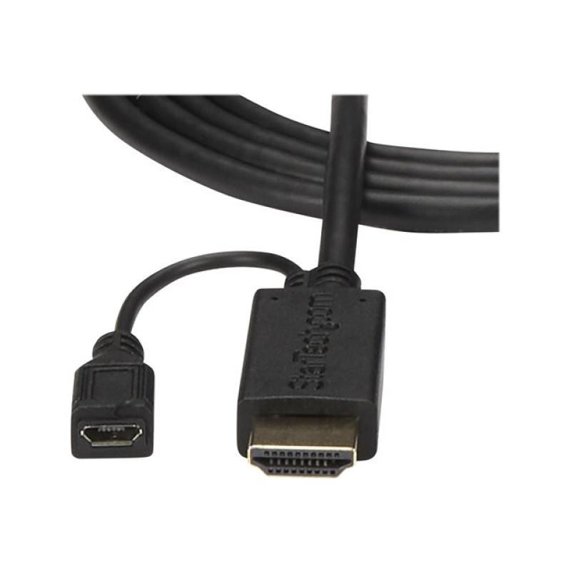 Cable hdmi - micro usb tipo b a vga startech 2m - macho - hembra - macho - negro