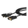 Cable hdmi - micro usb tipo b a vga startech 2m - macho - hembra - macho - negro