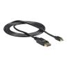 Cable mini dp a displayport startech 1.8m - macho - macho - negro