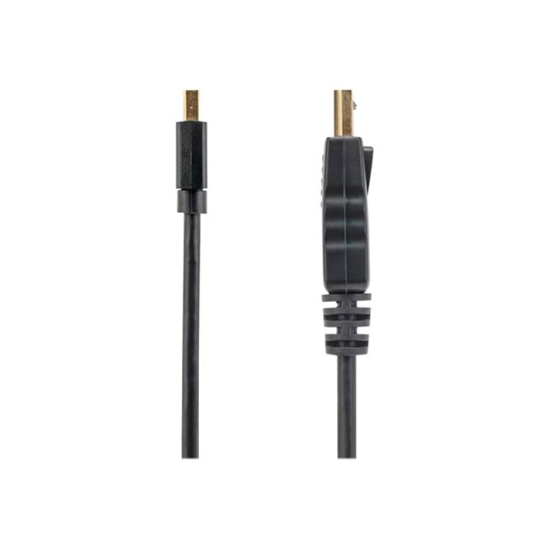 Cable mini dp a displayport startech 1.8m - macho - macho - negro