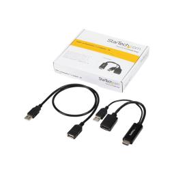 Conversor hdmi - usb tipo a a displayport startech - macho - hembra - negro