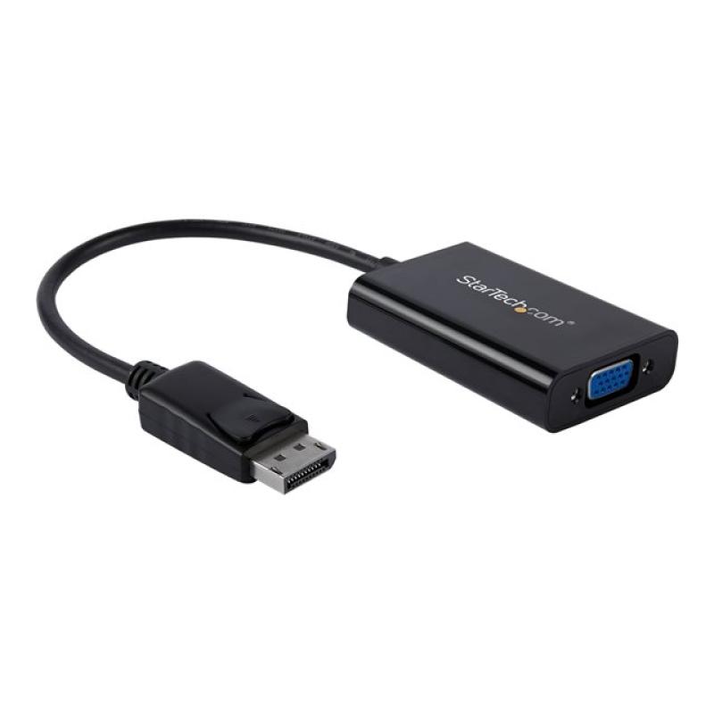Adaptador displayport a vga startech 0.184m - macho - hembra - negro + cable micro usb tipo b a usb tipo a