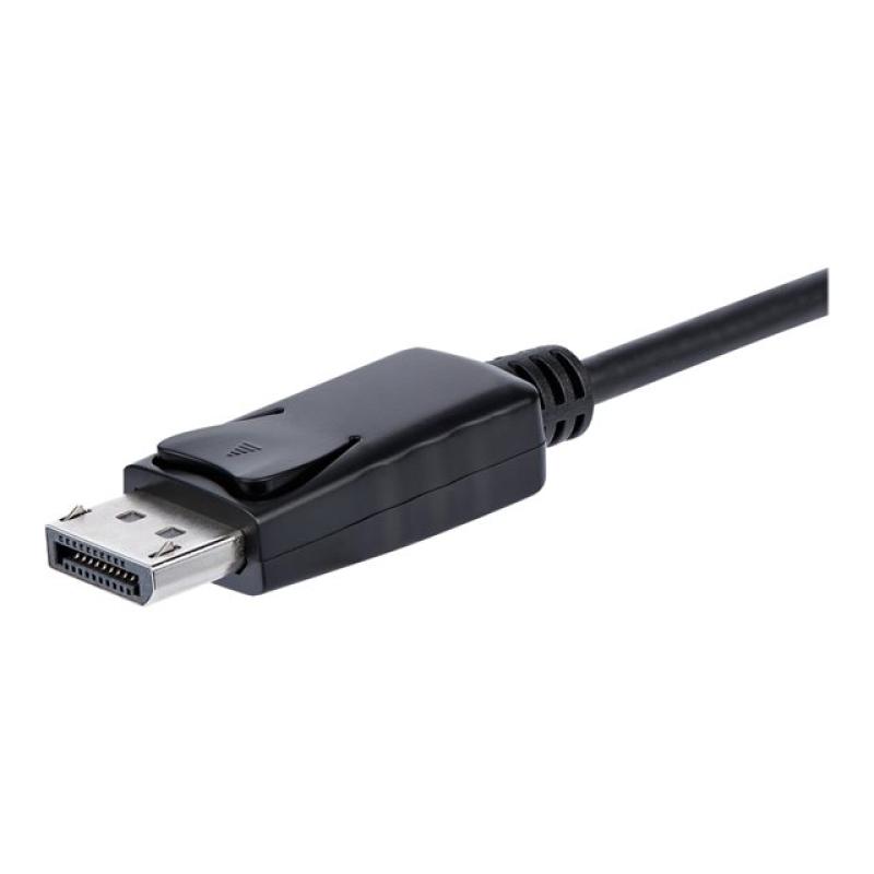 Adaptador displayport a vga startech 0.184m - macho - hembra - negro + cable micro usb tipo b a usb tipo a