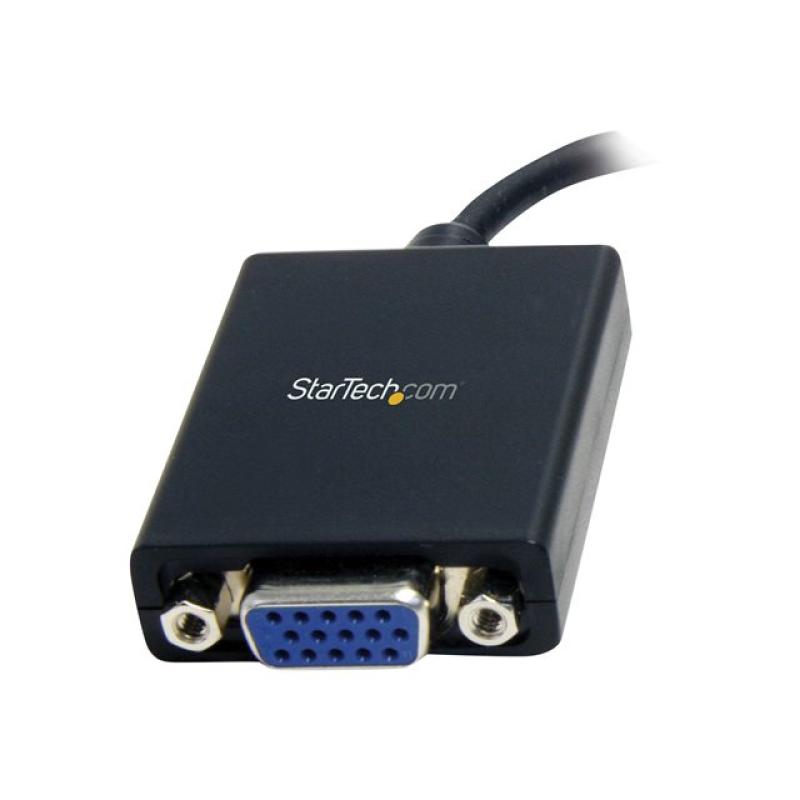 Adaptador mini dp a vga startech 0.13m - macho - hembra - negro