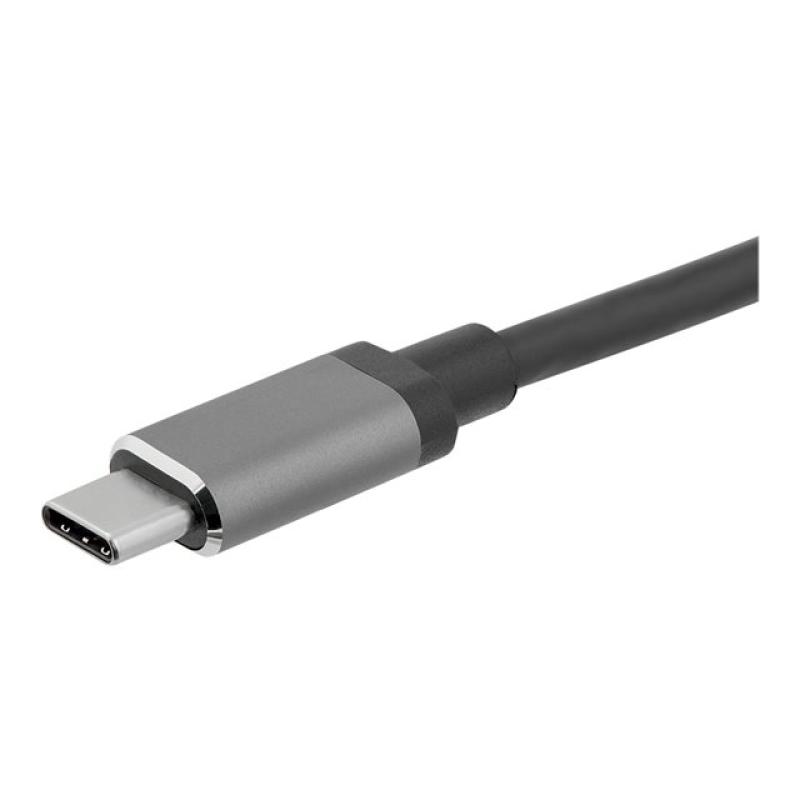 Adaptador usb tipo c a vga - hdmi startech - macho - hembra - gris