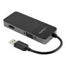 Adaptador usb tipo a a hdmi - vga startech - macho - hembra - negro - plata