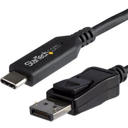 Cable usb tipo c a displayport startech 1.8m - macho - macho - negro