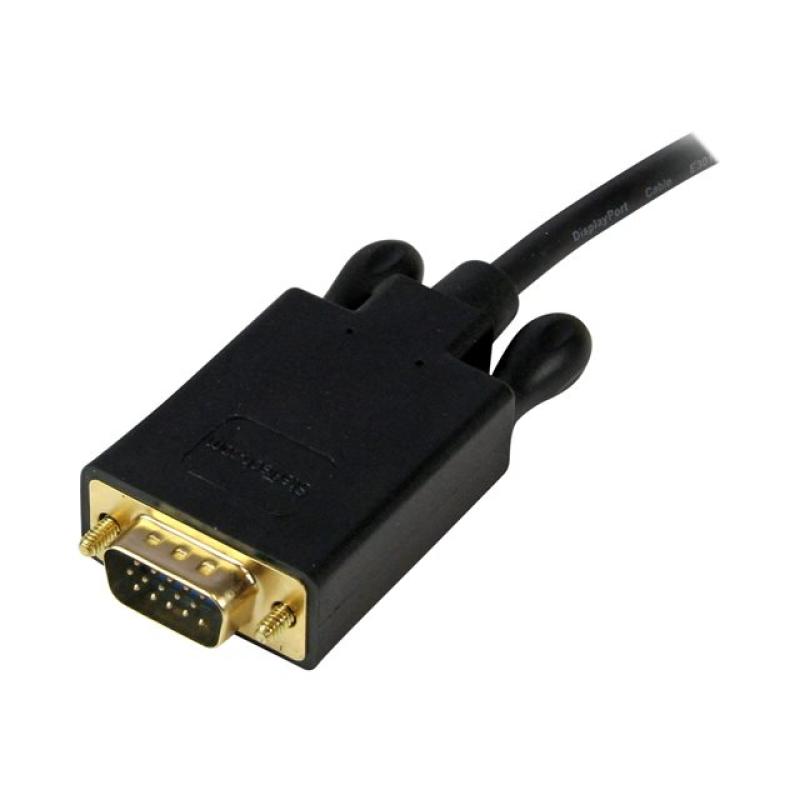Cable displayport a vga startech 1.83m - macho - macho - negro