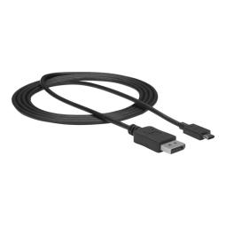 Cable usb tipo c a displayport 4k startech 1.8m - macho - macho - negro