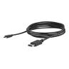 Cable usb tipo c a displayport 4k startech 1.8m - macho - macho - negro