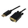 Cable displayport a vga startech 3.05m - macho - macho - negro