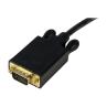 Cable displayport a vga startech 3.05m - macho - macho - negro