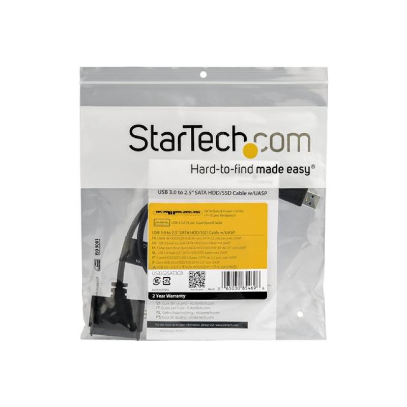 Cable usb 3.0 a sata 6gb - s startech para disco duro 2.5 pulgadas