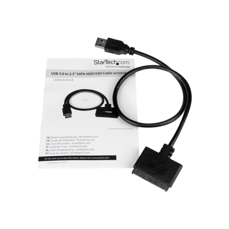 Cable usb 3.0 a sata 6gb - s startech para disco duro 2.5 pulgadas