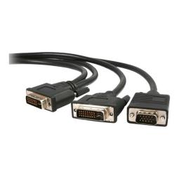 Cable dvi - i a dvi - d - vga startech 1.8m - macho - macho - negro