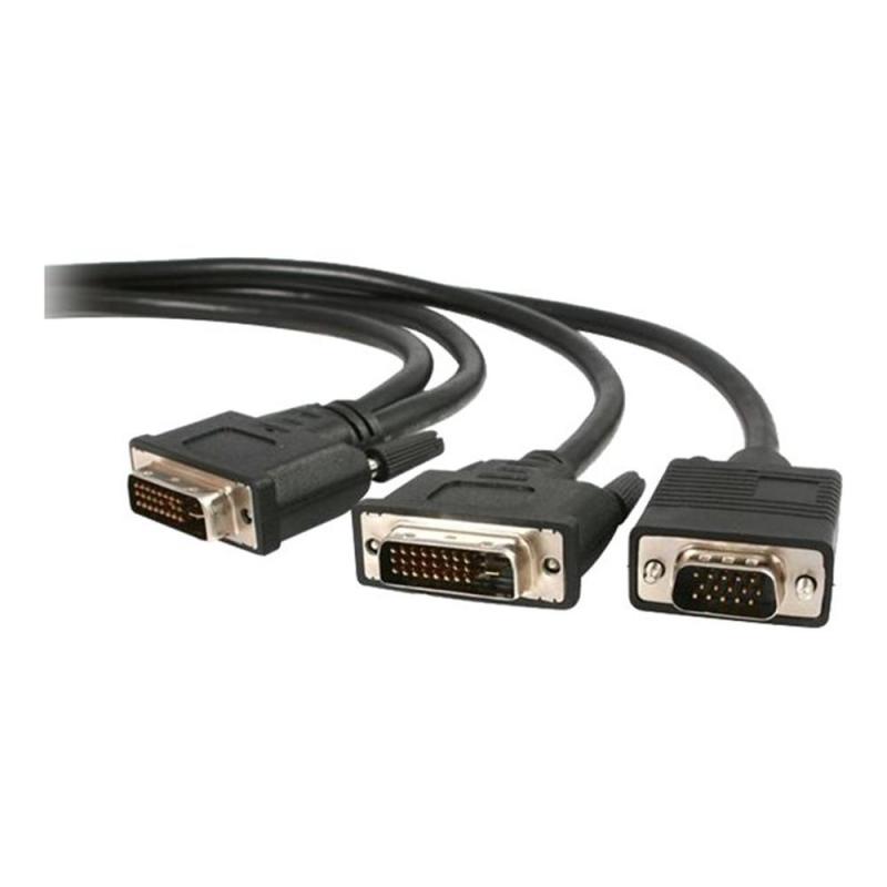 Cable dvi - i a dvi - d - vga startech 1.8m - macho - macho - negro