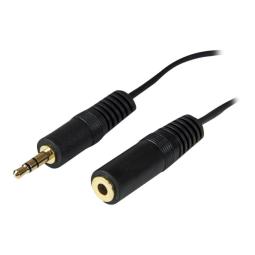 Cable mini jack 3.5mm startech 3.7m - macho - hembra - negro