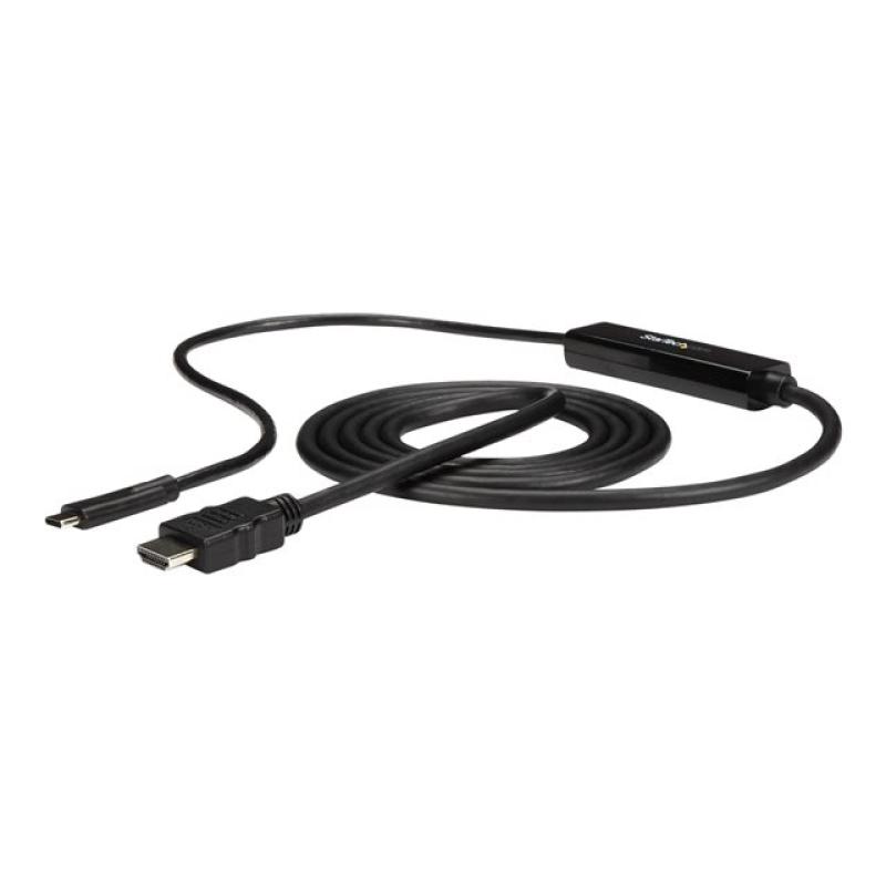 Cable usb tipo c a hdmi startech 1m - macho - macho - negro