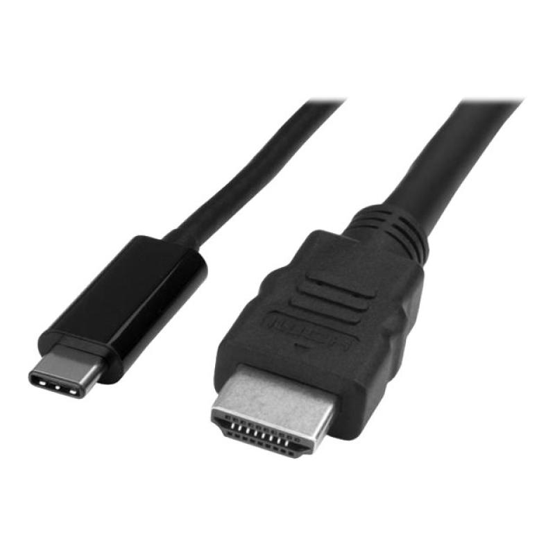Cable usb tipo c a hdmi startech 1m - macho - macho - negro