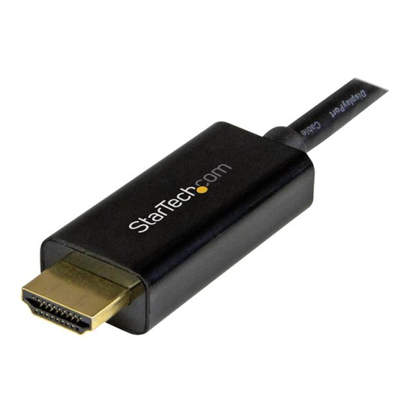 Cable mini dp a hdmi startech 1m - macho - macho - negro