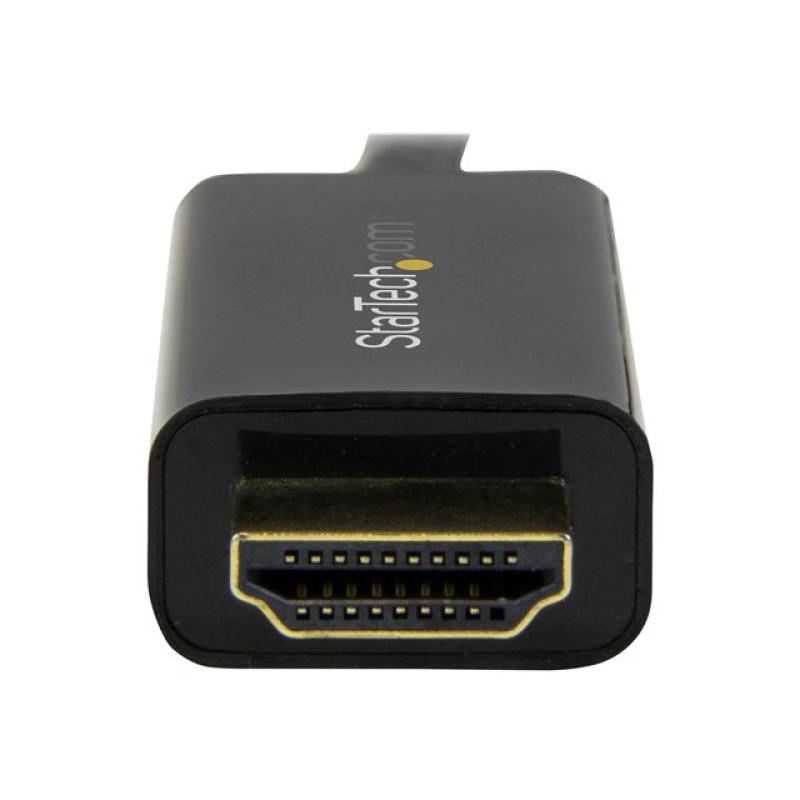 Cable mini dp a hdmi startech 1m - macho - macho - negro
