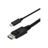 Cable usb tipo c a displayport startech 1m - macho - macho - negro