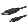 Cable usb tipo c a displayport startech 1m - macho - macho - negro