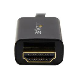 Cable displayport a hdmi startech 2m - macho - macho - negro
