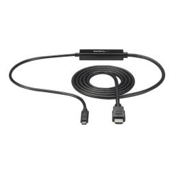 Cable usb tipo c a hdmi startech 2m - macho - macho - negro