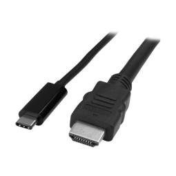 Cable usb tipo c a hdmi startech 2m - macho - macho - negro