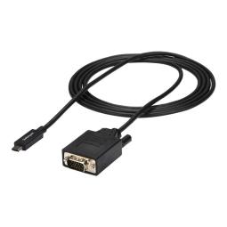 Cable usb tipo c a vga startech 2m - macho - macho - negro